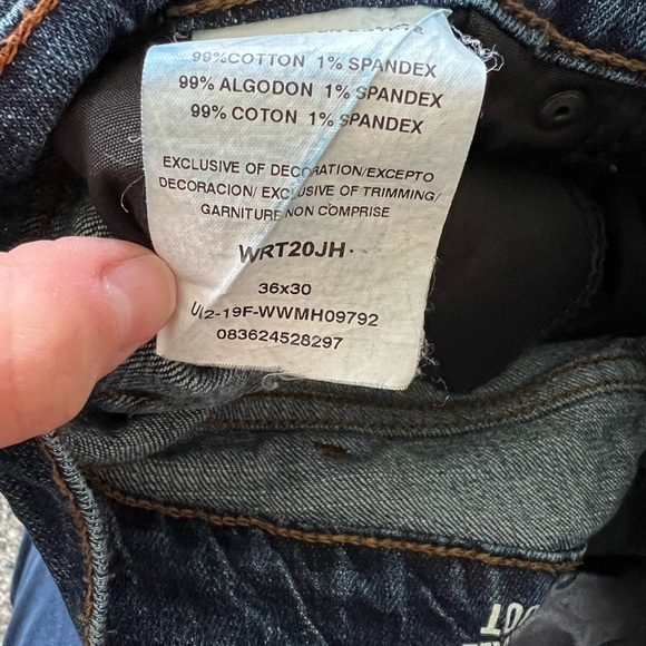 Wrangler Retro Jeans Men’s Boot Cut Slim Cut Size 36 Western Cowboy - Picture 10 of 10